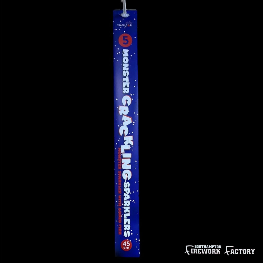 Monster Crackling Sparklers (5pc). £2 a pack or 3 for £5
