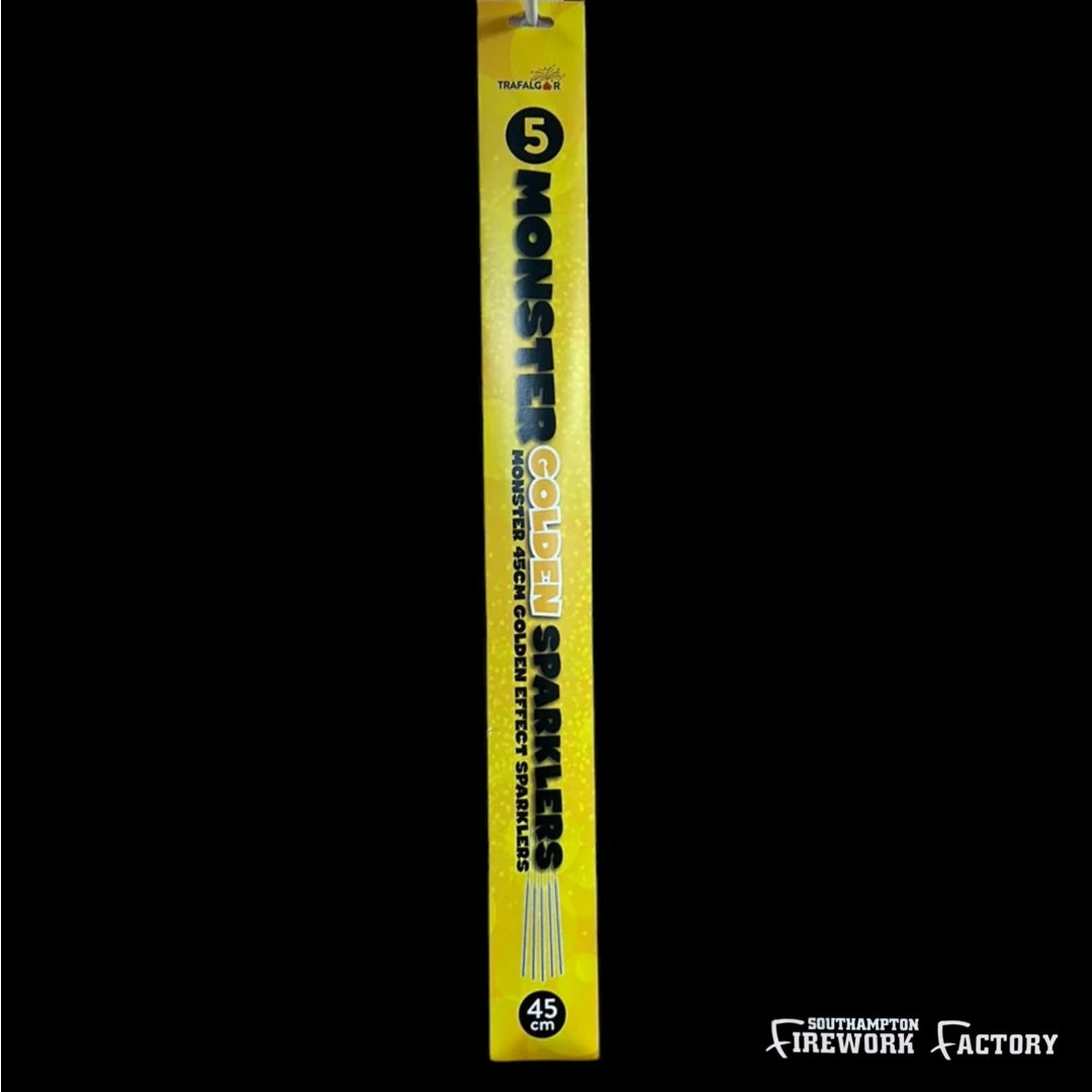 Monster Sparkler 18" (5pc). £1.50 a pack or 4 for £5