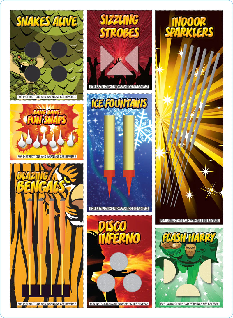 Indoor Fireworks pack £10.00