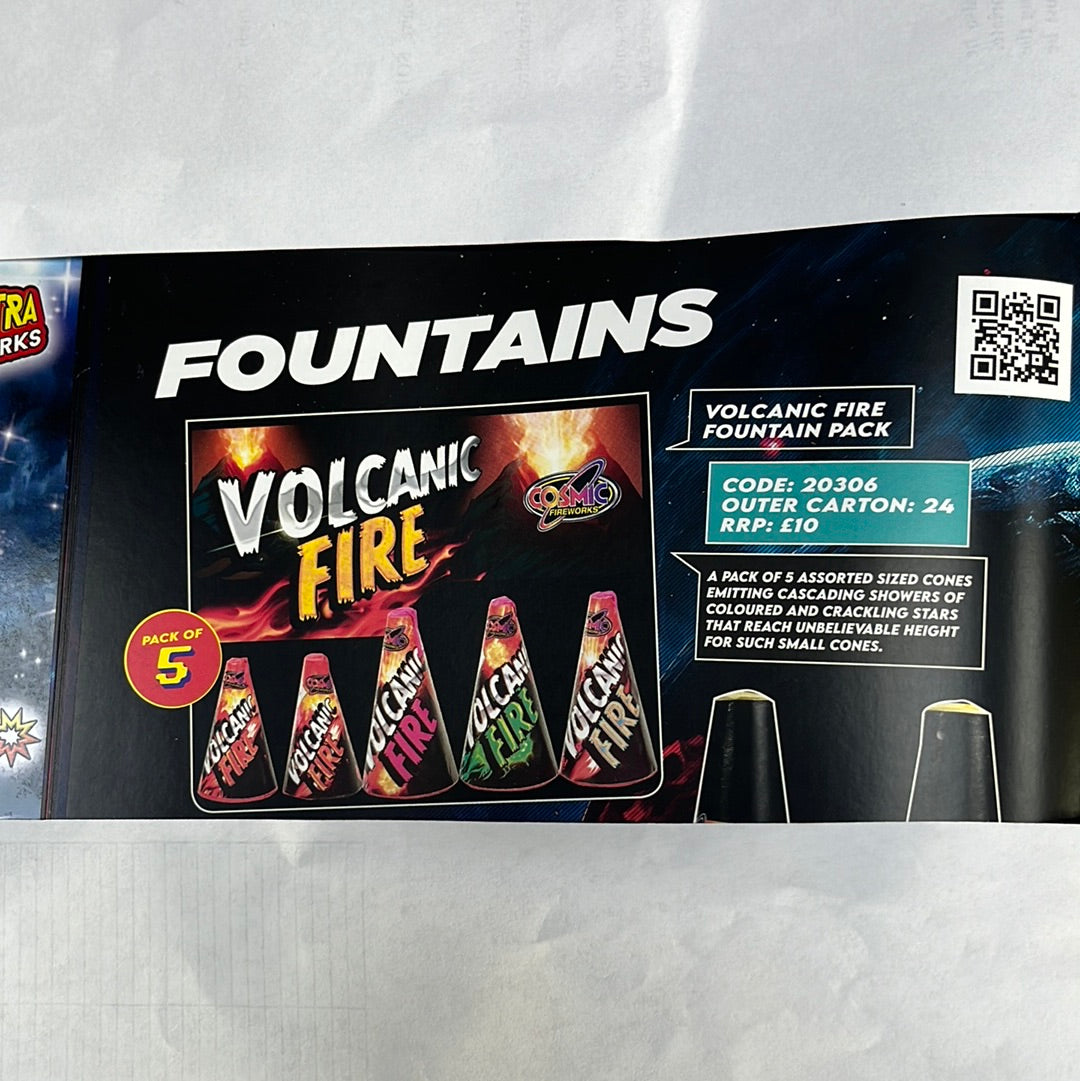 Volcanic Fire 5 Pack Fountains