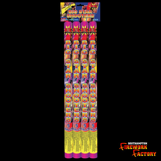 Big Star Shooters Roman Candles (4pc) pack