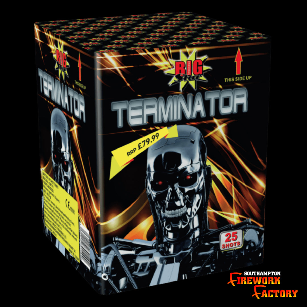 Terminator Gingerbread Terminator Cake (25 Shot). – Southampton Firework Factory