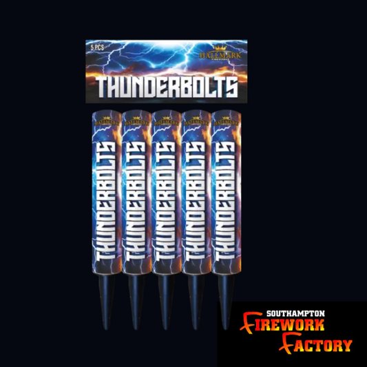 Thunderbolts  Roman Candles,  (5pc)pack, £10.00