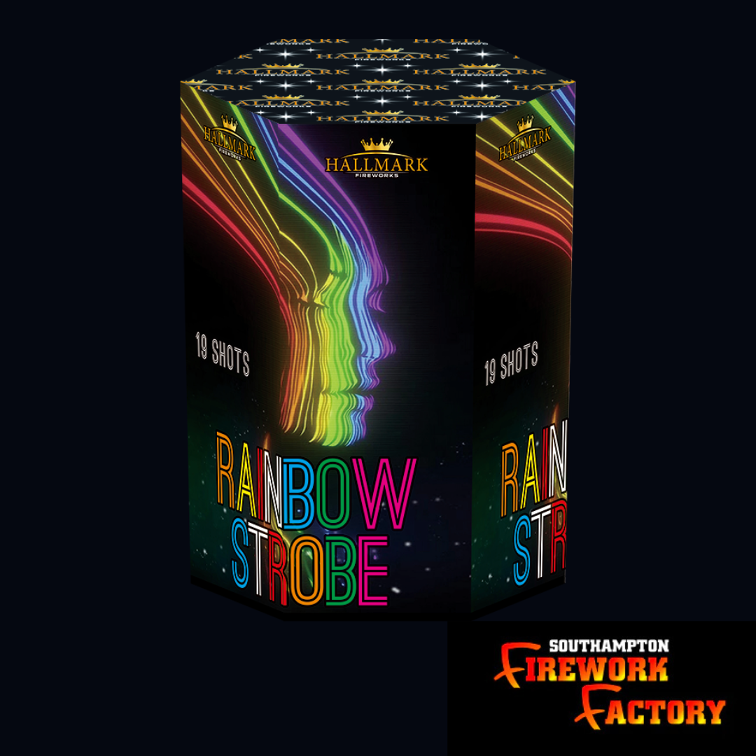 Rainbow Strobe !! (19shot) cake .£30.00