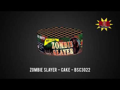 Zombie Slayer 200 shot cake