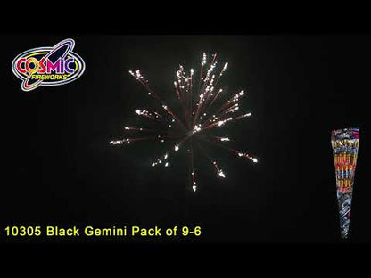 Black Gemini Rockets 9  Pack